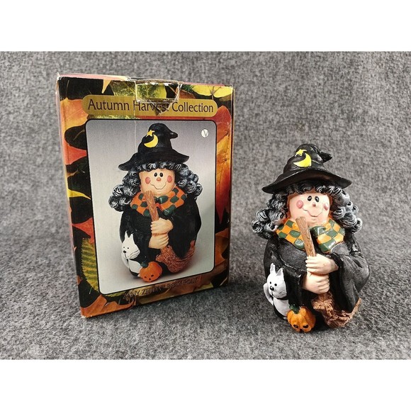 Zany Zelda Roly Poly Figure Autumn Harvest collection Halloween Resin/Ceramic - Picture 1 of 8